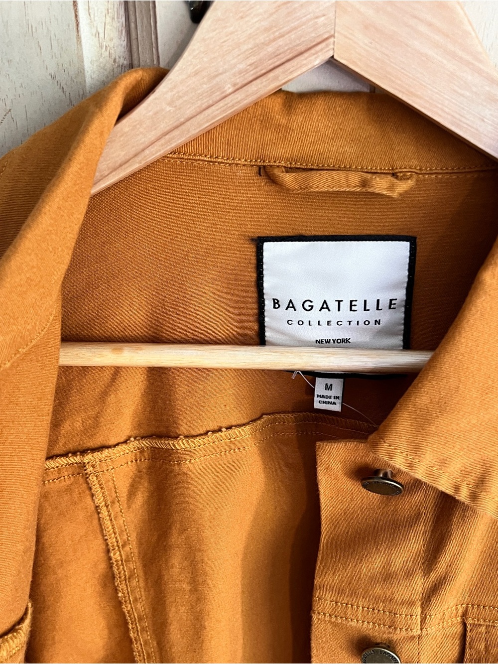 NWT Bagatelle Mustard Yellow Cotton Jean Jacket - Picture 4 of 13